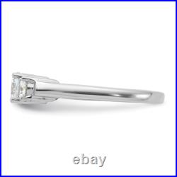 925 Sterling Silver Three Cubic Zirconia CZ Ring