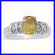 925 Sterling Silver Yellow Sapphire Cubic Zirconia CZ Ring Size 7 Ct 1.9 Gifts