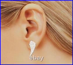 925 silver Cubic Zirconia reversible stud fitting earrings