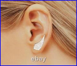925 silver Cubic Zirconia reversible stud fitting earrings
