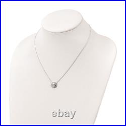 925 sterling silver cubic zirconia cz love necklace