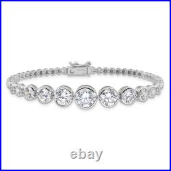 925 sterling silver graduated cubic zirconia cz bracelet