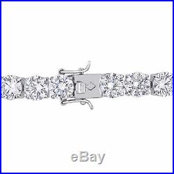 Amour 72 3/8 CT TGW White Cubic Zirconia Tennis Bracelet in Sterling Silver