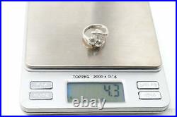 Antique Designer Cubic Zirconia Sterling Silver Ring Sz 6