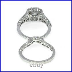 Ashi Sterling Silver Cubic Zirconia Vacation Wedding Ring Set Size 7 (KS1017061)
