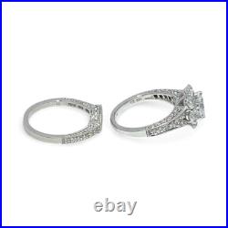 Ashi Sterling Silver Cubic Zirconia Vacation Wedding Ring Set Size 7 (KS1017061)