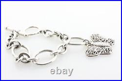 Barry Kieselstein Cord KC Studio 2007 Sterling Silver 925 Butterfly Bracelet 7