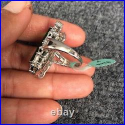 Beautiful FZN Sterling Silver 925 cubic zirconia ring size 7