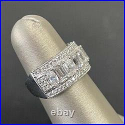 Beautiful Sterling Silver Cubic Zirconia Band Ring Size 6 By Vannak