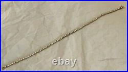 Beautiful Tennis Necklace Gold Wash Over 925 Sterling Silver With Cubic Zirconia