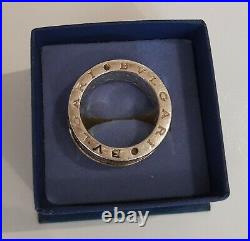 Beautiful Vintage Bvlgari Sterling Silver cubic zirconia Ring