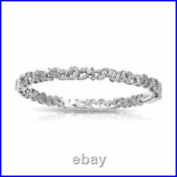 Belle Etoile Marie Bangle, Pave' Sterling Silver or Vermeil