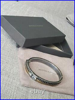 Bottega Veneta CUBIC ZIRCONIA/SILVER BRACELET, new in box