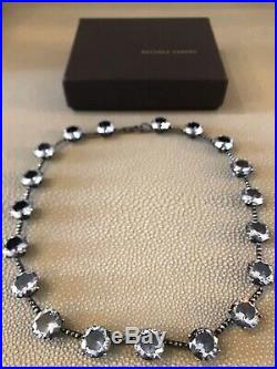 Bottega Veneta Cubic Zirconia Necklace Oxidized Sterling Silver Anna Wintour