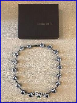 Bottega Veneta Cubic Zirconia Necklace Oxidized Sterling Silver Anna Wintour