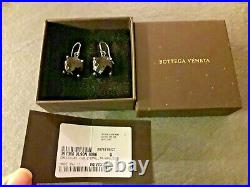 Bottega Veneta- black silver earrings. Slightly used