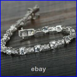 Bracelet 925 Sterling Silver Made with Finest Cubic Zirconia Size 6.5 Ct 13.4
