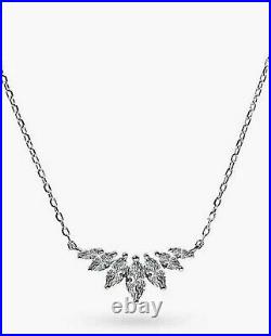 Carat London Tulisa Marquise Cut Cubic Zirconia Necklace, Silver Rrp £140