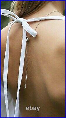Carat London Tulisa Marquise Cut Cubic Zirconia Necklace, Silver Rrp £140