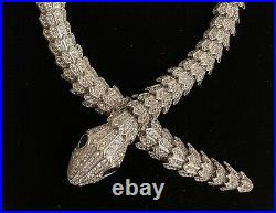 Cartier Snake tribute necklace With Over 1,000 Individually Set Cubic Zirconia