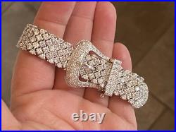 Charles Winston Sterling Silver Cubic Zirconia Buckle Bracelet