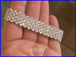Charles Winston Sterling Silver Cubic Zirconia Buckle Bracelet