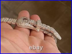 Charles Winston Sterling Silver Cubic Zirconia Buckle Bracelet