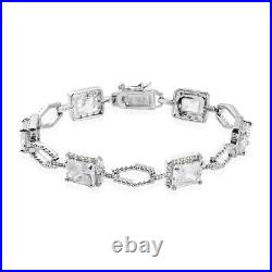 Ct 30 Jewelry 925 Silver Cubic Zirconia Bracelet for Women Size 7