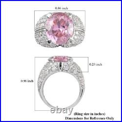 Ct 9.7 925 Sterling Silver Platinum Plated Cubic Zirconia CZ Ring Jewelry Size 7