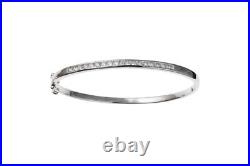 Cubic Zirconia Bangle Sterling Silver