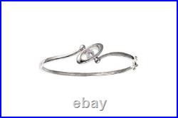 Cubic Zirconia Bangle Sterling Silver