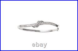 Cubic Zirconia Bangle Sterling Silver