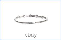 Cubic Zirconia Bangle Sterling Silver