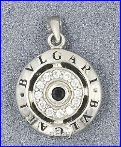 Cubic Zirconia CZ Bvlgari Womens Pendant 925 Sterling Silver