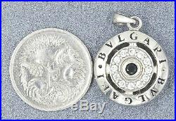 Cubic Zirconia CZ Bvlgari Womens Pendant 925 Sterling Silver