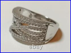 Cubic Zirconia Cocktail Ring J JAZ Sterling Silver rrp £79