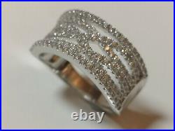 Cubic Zirconia Cocktail Ring J JAZ Sterling Silver rrp £79