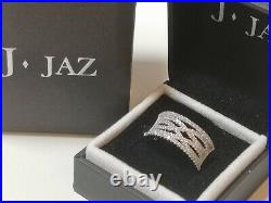 Cubic Zirconia Cocktail Ring J JAZ Sterling Silver rrp £79