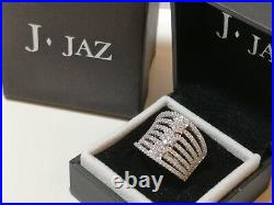 Cubic Zirconia Cocktail Ring J JAZ Sterling Silver rrp £89