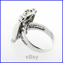 Cubic Zirconia (Colorless) Ring Set In Sterling Silver Size 7.5