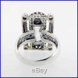 Cubic Zirconia (Colorless) Ring Set In Sterling Silver Size 7.5