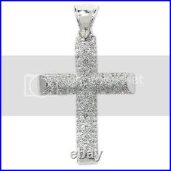 Cubic Zirconia Cross Pendant Sterling Silver