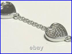 Cubic Zirconia Heart Bracelet Fiorelli Sterling Silver rrp £145