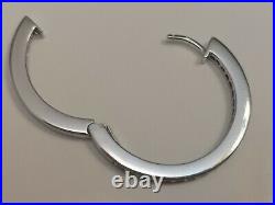 Cubic Zirconia Hoop Earrings Ti Sento Sterling Silver rrp £1175
