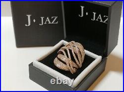 Cubic Zirconia Ring J JAZ Sterling Silver rrp £110