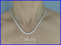 Cubic Zirconia Sterling Silver Necklace