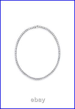 Cubic Zirconia Sterling Silver Necklace
