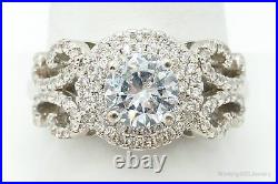 Cubic Zirconia Sterling Silver Ring Size 10.25