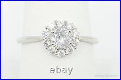Cubic Zirconia Sterling Silver Ring Size 9