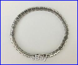 Cubic Zirconia Tennis Bracelet 7 Sterling Silver